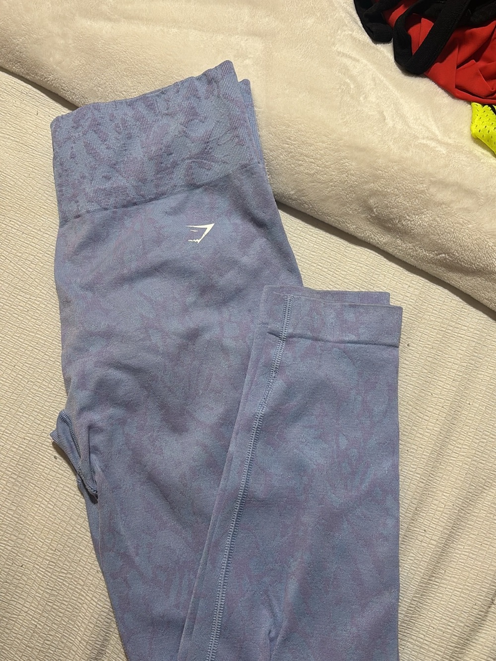 Gymshark Lavender Marbled High-Waist Leggings